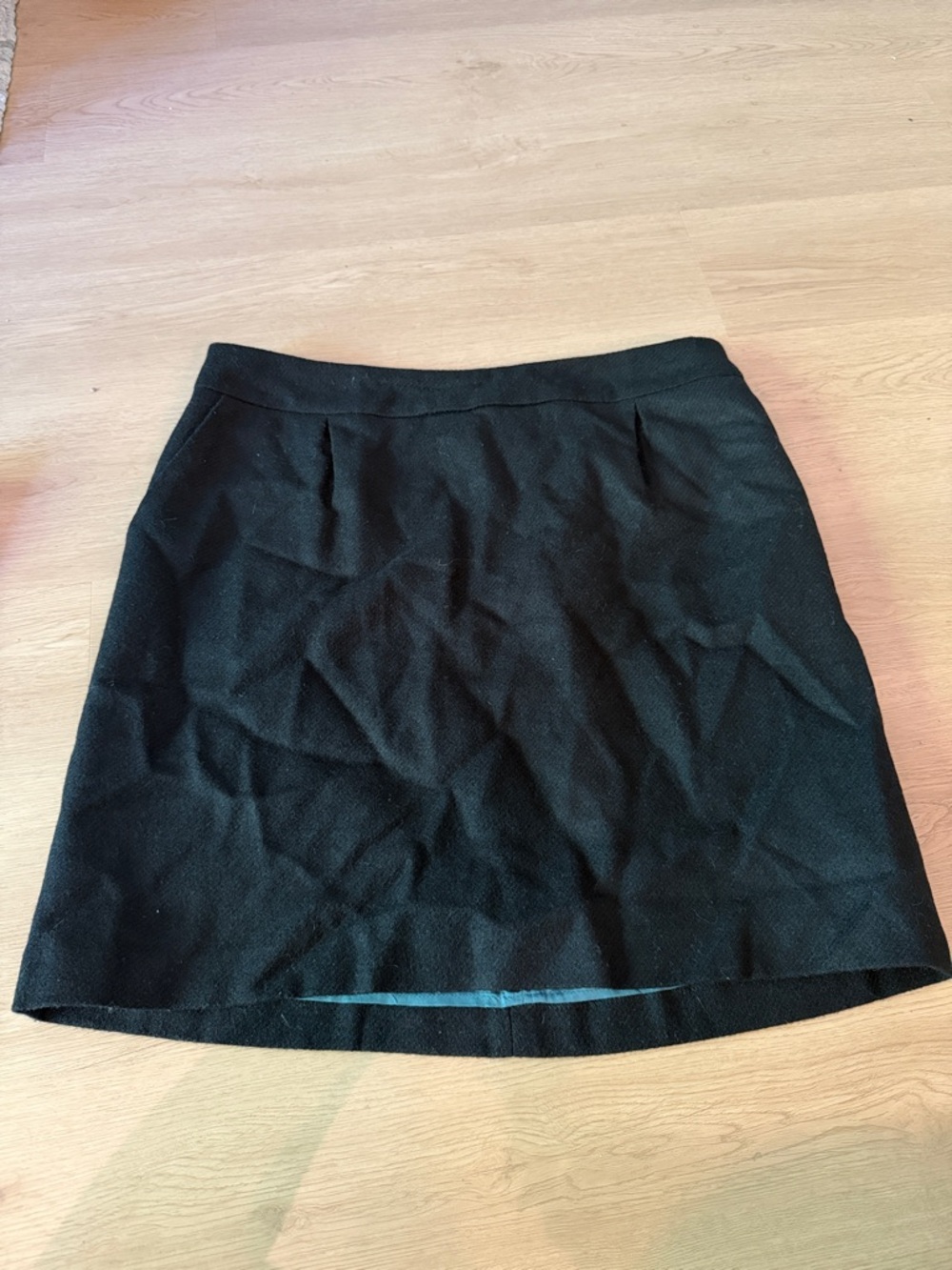 Boden 100% Wool Skirt with Blue Lining